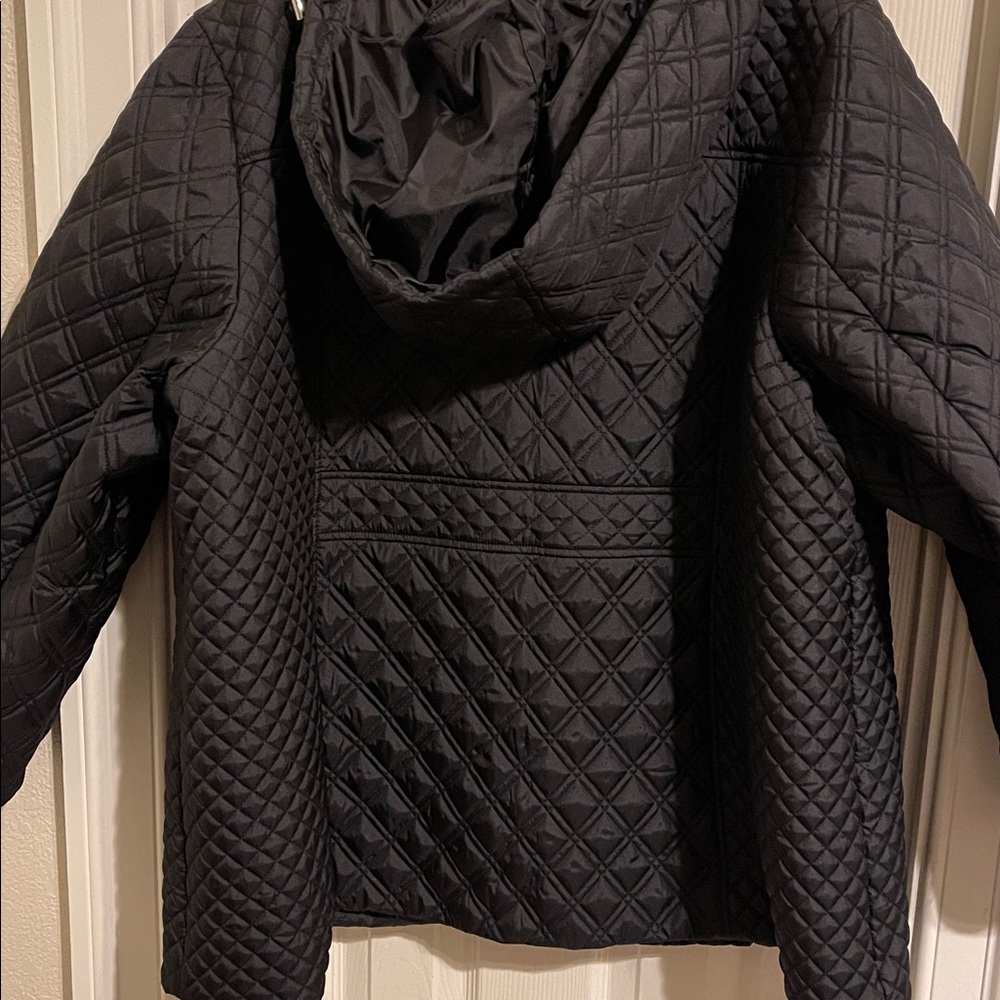 Catherine’s Black Quilted hooded Jacket size XXXL - Picture 8 of 9